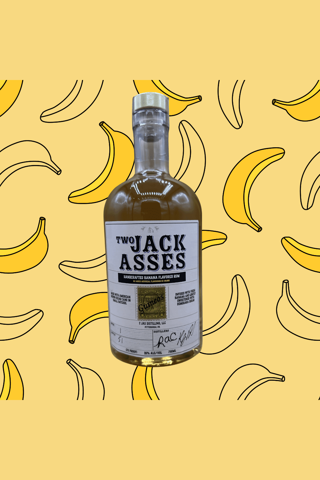 Two Jackasses - Banana Flavored Rum - 750ml