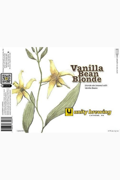 Unity Brewing - Vanilla Bean Blonde - 24 Pack - 16oz Cans