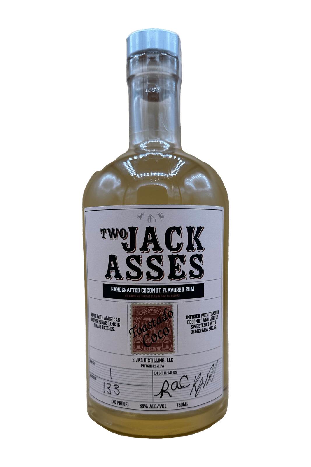 Two Jackasses - Coconut Flavored Rum - 750ml