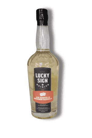 Lucky Sign - Gin Rested in Bourbon Barrels - 750mL Bottle