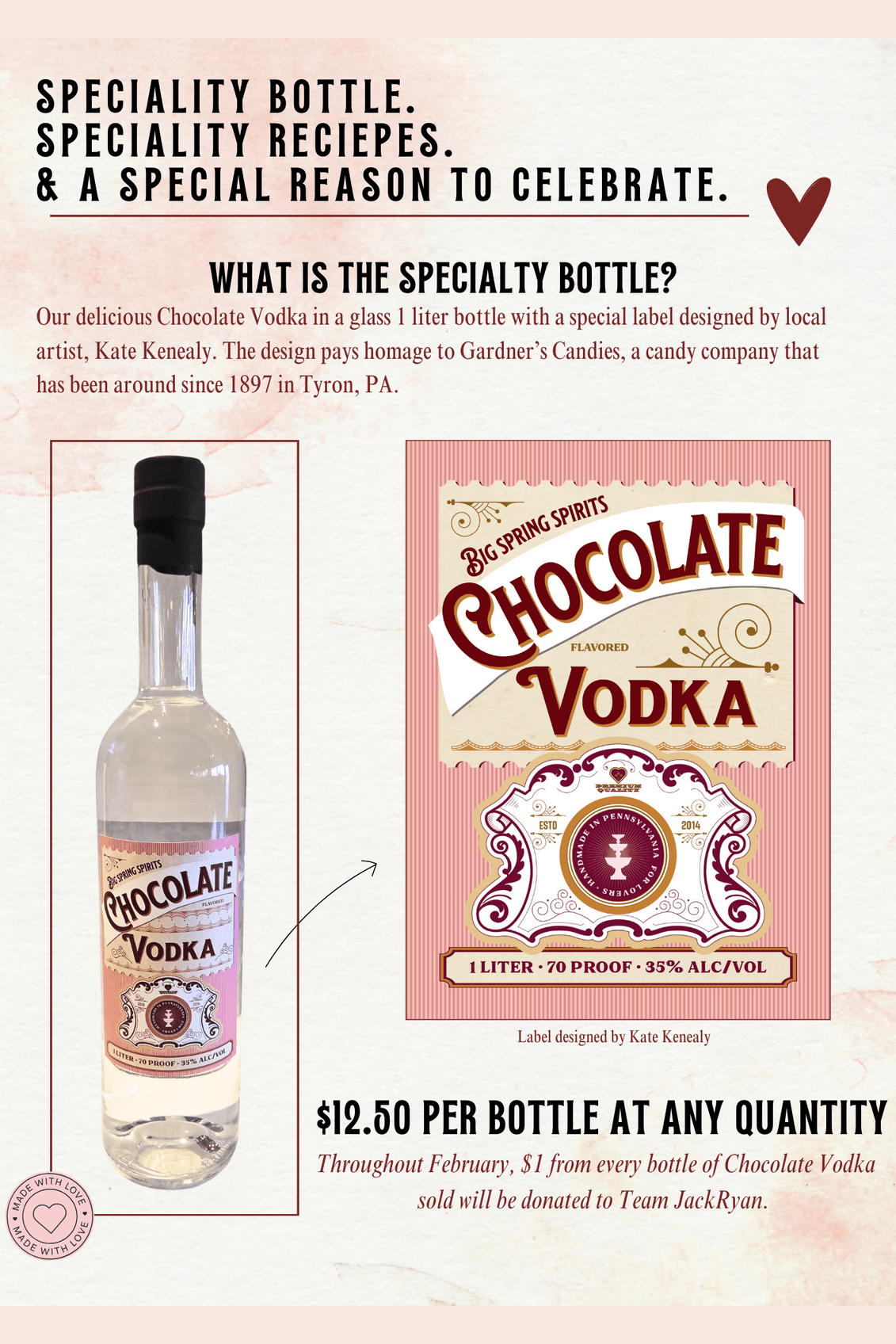 Wellspring - Chocolate Vodka - Valentines Special Edition