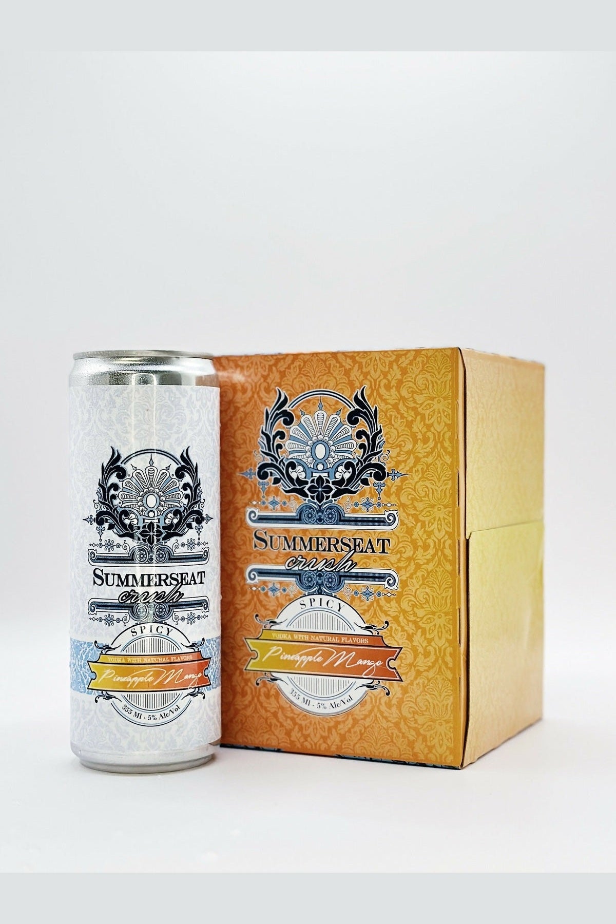 Ashlynn Distillery - Summerseat Crush - Spicy Pineapple Mango - Qty.6 4x355ml Cans