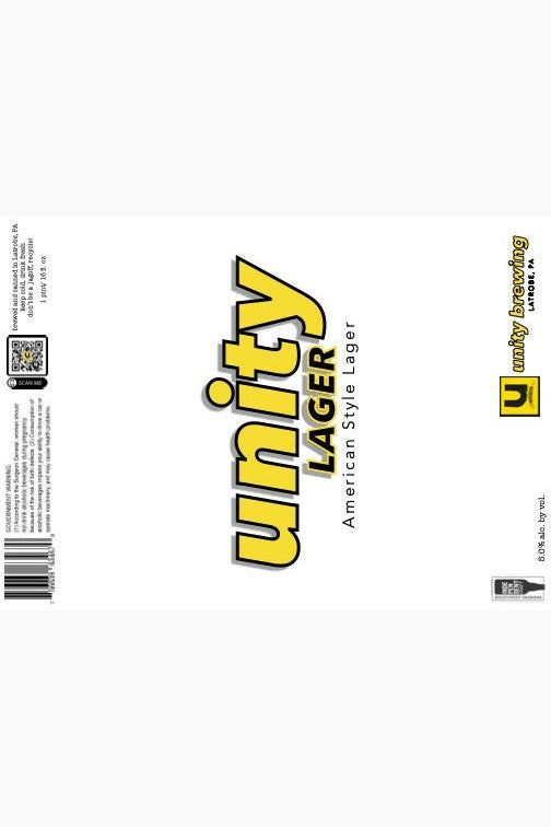 Unity Brewing - Lager - 1/6 BBL