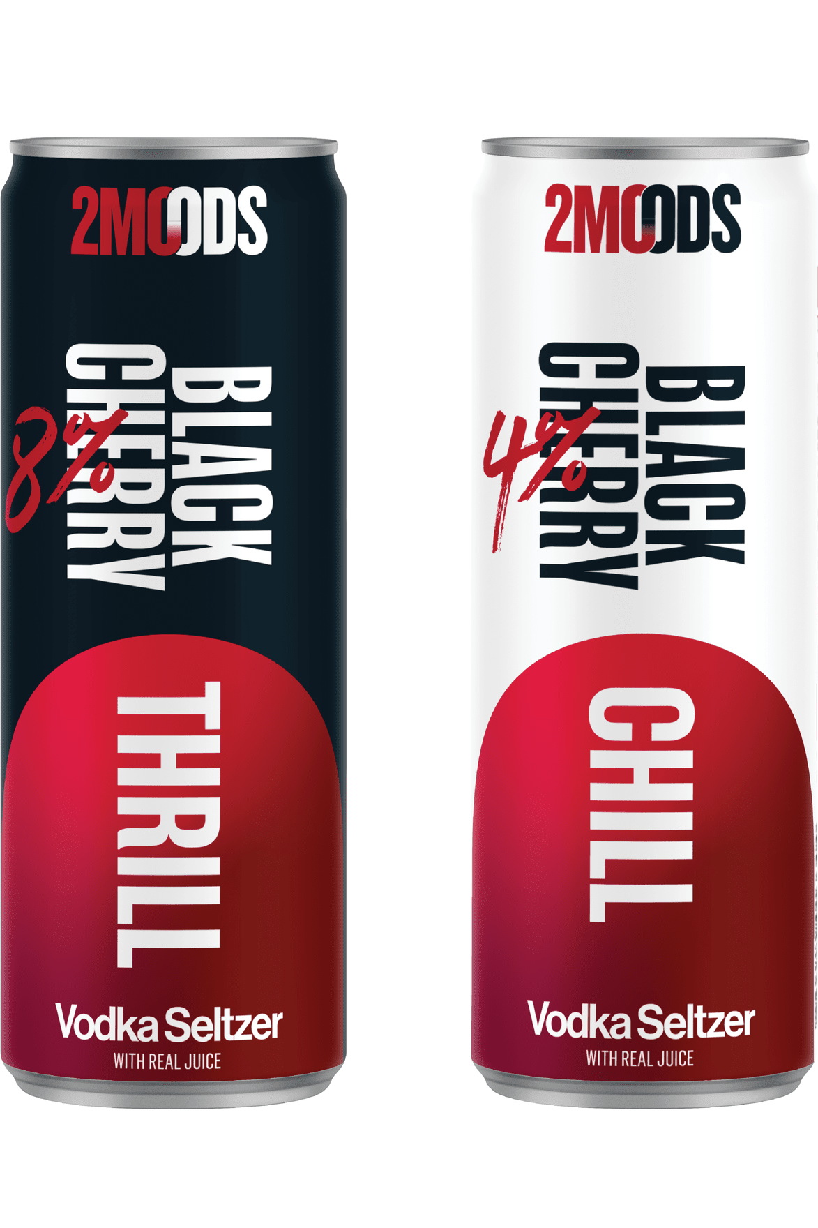 2Moods - Black Cherry Vodka Seltzer- Qty.6 4x355ml Cans