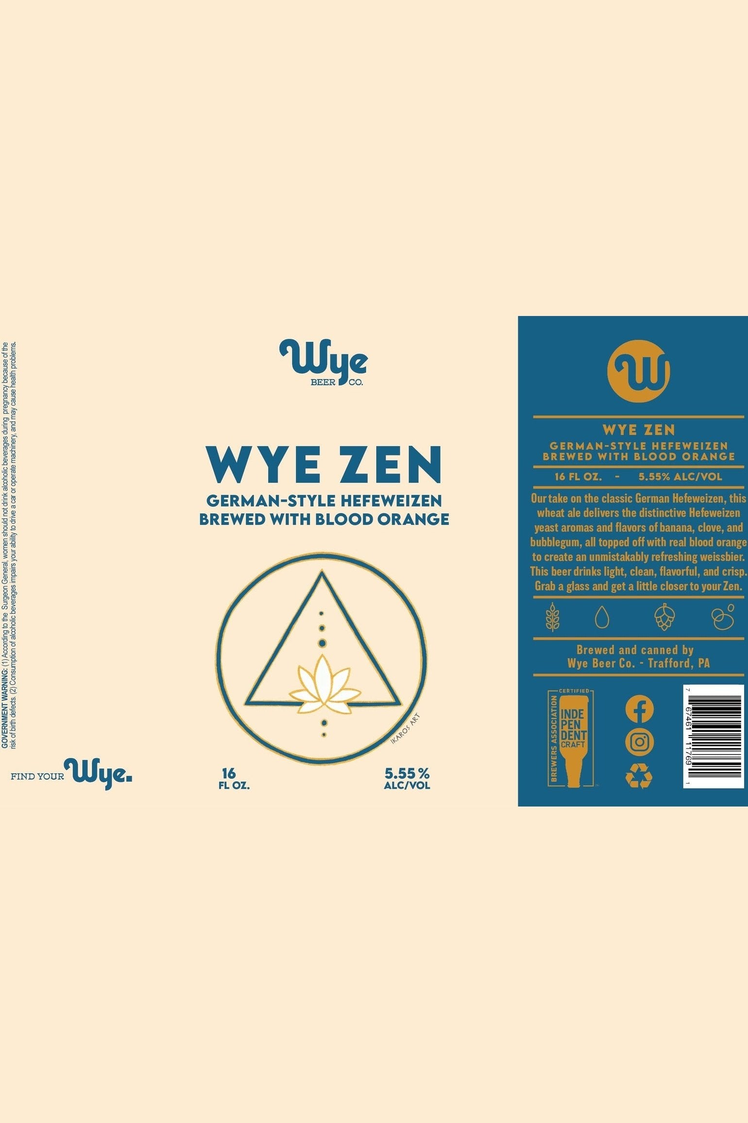 Wye Beer Co. - Wye Zen - Hefeweizen - 1/6 Keg