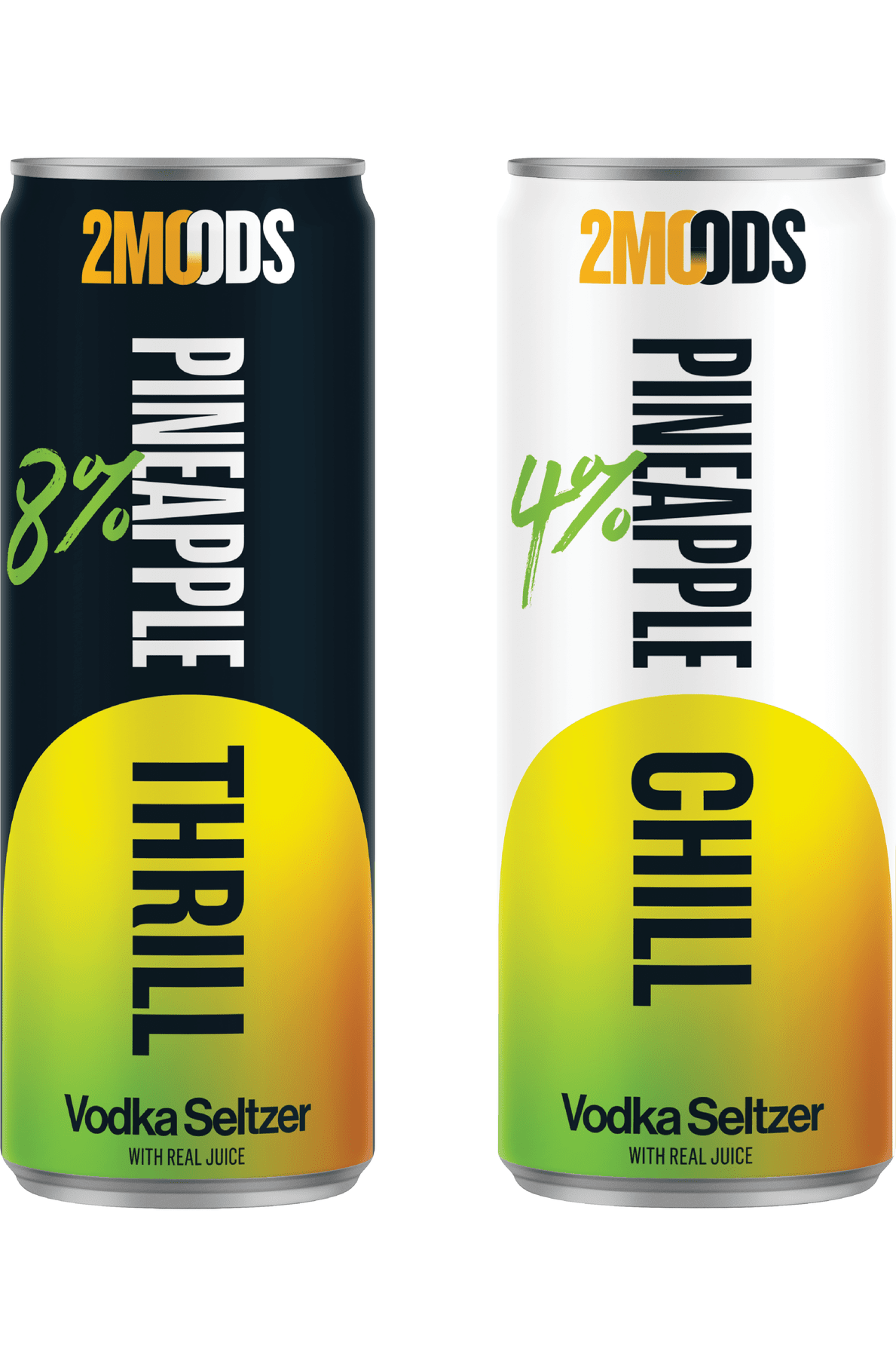 2Moods - Pineapple Vodka Seltzer- Qty.6 4x355ml Cans