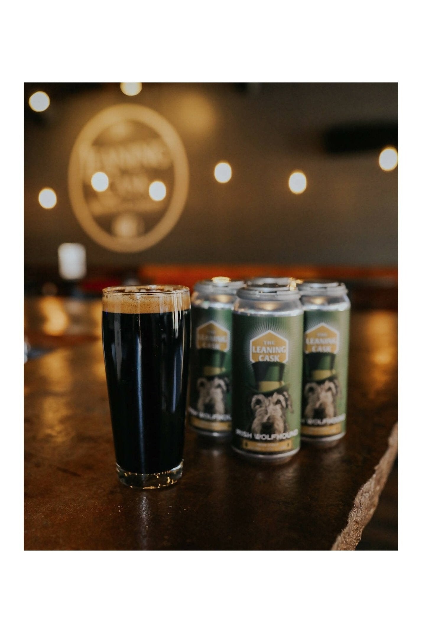 Leaning Cask - Irish Wolfhound- Irish Stout - 1/6 Barrel